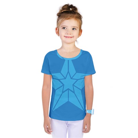 Star Design Pattern Texture Sign Kids  One Piece Tee by Celenk