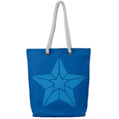 Star Design Pattern Texture Sign Full Print Rope Handle Tote (small) by Celenk