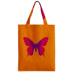 Butterfly Wings Insect Nature Zipper Classic Tote Bag by Celenk