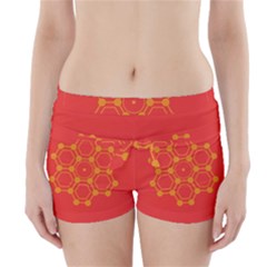 Pentagon Cells Chemistry Yellow Boyleg Bikini Wrap Bottoms by Celenk