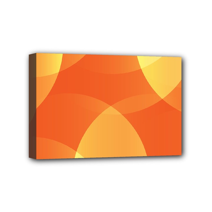 Abstract Orange Yellow Red Color Mini Canvas 6  x 4 