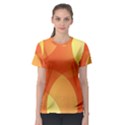 Abstract Orange Yellow Red Color Women s Sport Mesh Tee View1