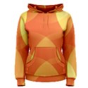 Abstract Orange Yellow Red Color Women s Pullover Hoodie View1