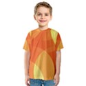 Abstract Orange Yellow Red Color Kids  Sport Mesh Tee View1