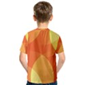 Abstract Orange Yellow Red Color Kids  Sport Mesh Tee View2