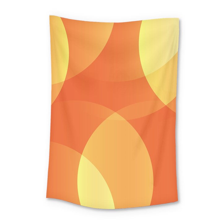 Abstract Orange Yellow Red Color Small Tapestry