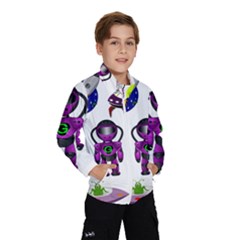 Space Clip Art Aliens Space Craft Wind Breaker (kids)