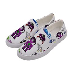 Space Clip Art Aliens Space Craft Women s Canvas Slip Ons by Celenk