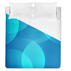 Abstract Blue Wallpaper Wave Duvet Cover (queen Size)