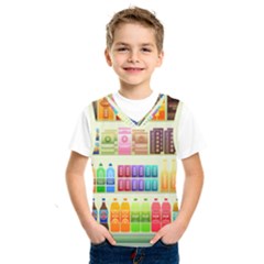 Supermarket Shelf Products Snacks Kids  Sportswear