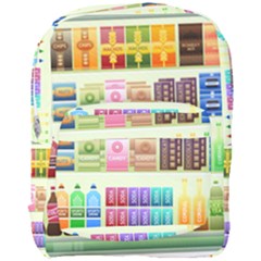 Supermarket Shelf Products Snacks Full Print Backpack by Celenk