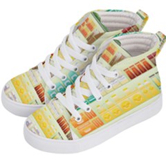 Supermarket Shelf Coffee Tea Grains Kid s Hi-top Skate Sneakers by Celenk