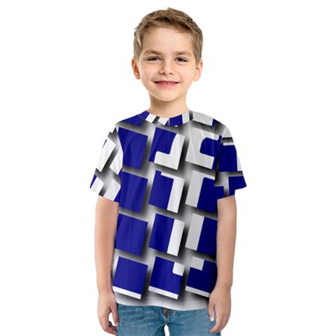 Facebook Social Media Network Blue Kids  Sport Mesh Tee by Celenk