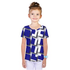 Facebook Social Media Network Blue Kids  One Piece Tee