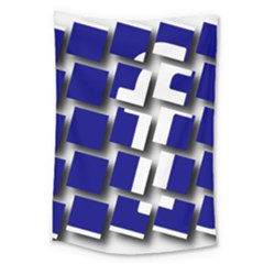 Facebook Social Media Network Blue Large Tapestry by Celenk