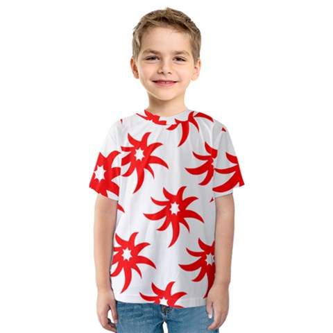 Star Figure Form Pattern Structure Kids  Sport Mesh Tee by Celenk