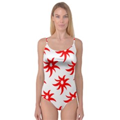 Star Figure Form Pattern Structure Camisole Leotard  by Celenk