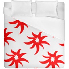 Star Figure Form Pattern Structure Duvet Cover (king Size) by Celenk