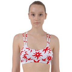 Star Figure Form Pattern Structure Line Them Up Sports Bra by Celenk