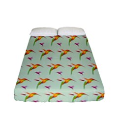 Birds Hummingbirds Wings Fitted Sheet (full/ Double Size)