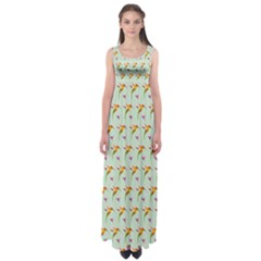 Birds Hummingbirds Wings Empire Waist Maxi Dress by Celenk