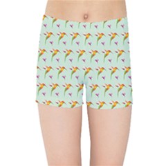 Birds Hummingbirds Wings Kids Sports Shorts