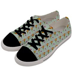 Birds Hummingbirds Wings Men s Low Top Canvas Sneakers