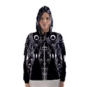 Peacock Bird Animal Feather Hooded Wind Breaker (Women) View1