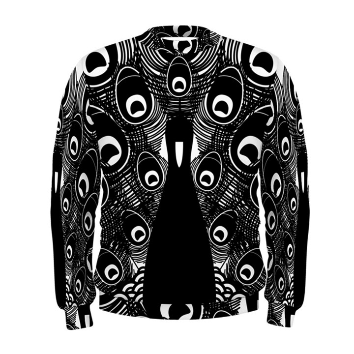 Peacock Bird Animal Feather Men s Sweatshirt