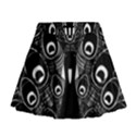 Peacock Bird Animal Feather Mini Flare Skirt View1