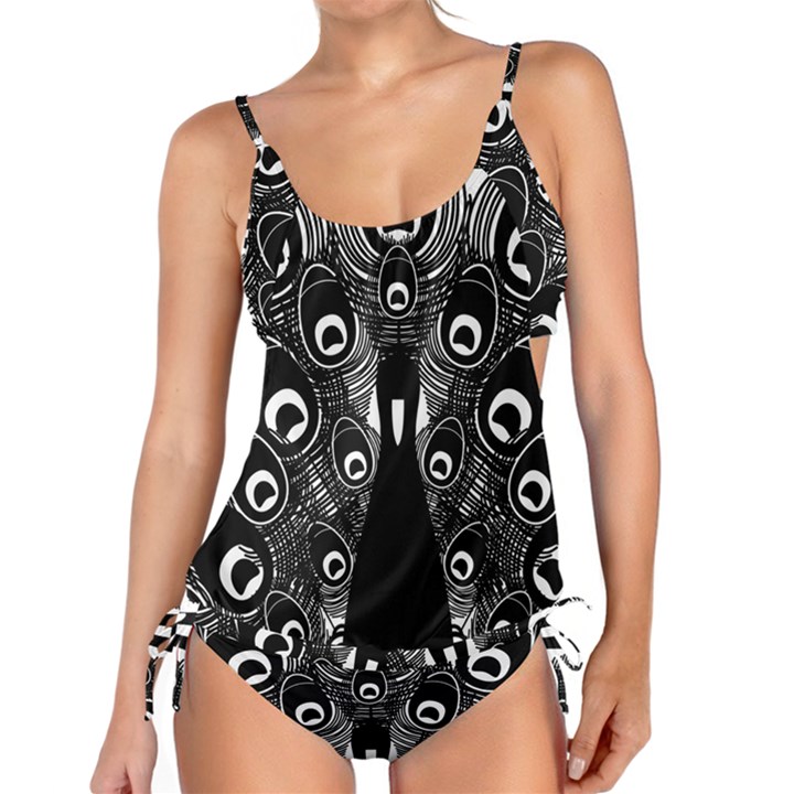 Peacock Bird Animal Feather Tankini Set