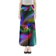 Peacock Bird Animal Feather Full Length Maxi Skirt by Celenk