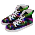 Peacock Bird Animal Feather Women s Hi-Top Skate Sneakers View2