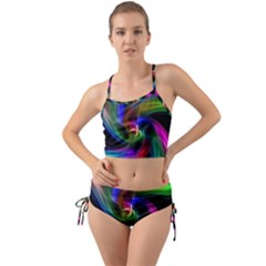 Peacock Bird Animal Feather Mini Tank Bikini Set