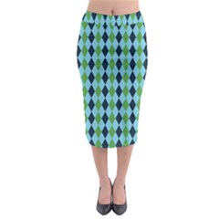 Rockabilly Retro Vintage Pin Up Midi Pencil Skirt