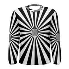 Rays Stripes Ray Laser Background Men s Long Sleeve Tee by Celenk