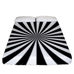 Rays Stripes Ray Laser Background Fitted Sheet (king Size)