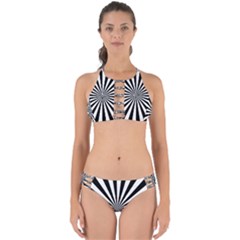 Rays Stripes Ray Laser Background Perfectly Cut Out Bikini Set