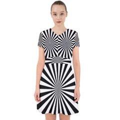 Rays Stripes Ray Laser Background Adorable In Chiffon Dress