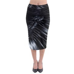 Fractal Mathematics Abstract Midi Pencil Skirt