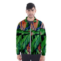 Flowers Art Beautiful Wind Breaker (men) by Celenk