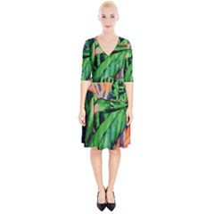 Flowers Art Beautiful Wrap Up Cocktail Dress