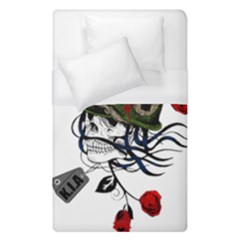 Skull Skeleton Dead Death Face Duvet Cover (single Size) by Celenk