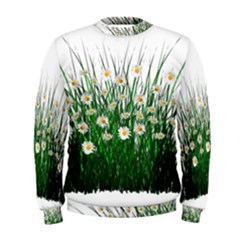 Spring Flowers Grass Meadow Plant Men s Sweatshirt by Celenk