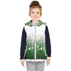 Spring Flowers Grass Meadow Plant Kid s Puffer Vest