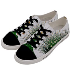 Spring Flowers Grass Meadow Plant Men s Low Top Canvas Sneakers by Celenk