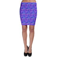 Background Mosaic Purple Blue Bodycon Skirt by Celenk