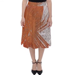 Abstract Lines Background Mess Folding Skater Skirt by Celenk