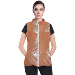 Abstract Lines Background Mess Women s Puffer Vest