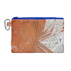 Abstract Lines Background Mess Canvas Cosmetic Bag (large) by Celenk